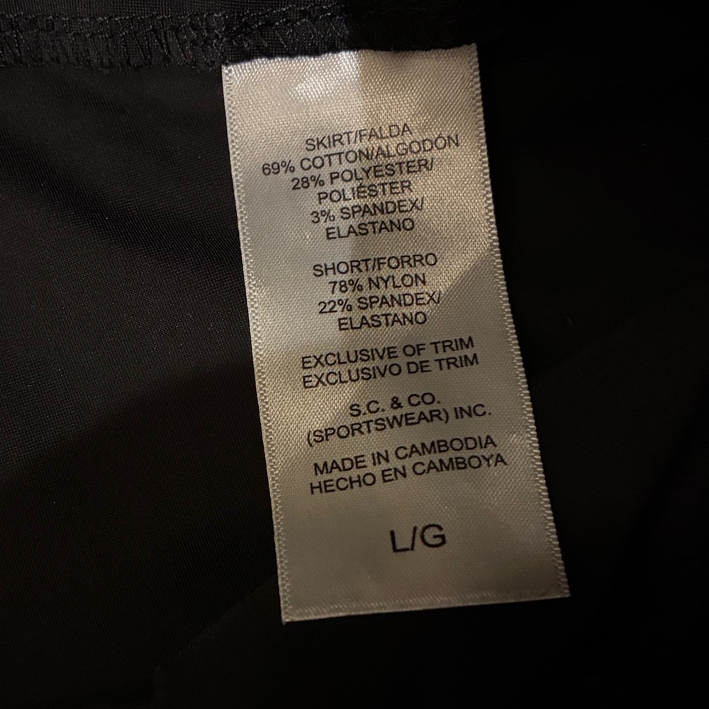 S.C. & CO Women’s Black Denim Skort - Size: L - Picture 4 of 9